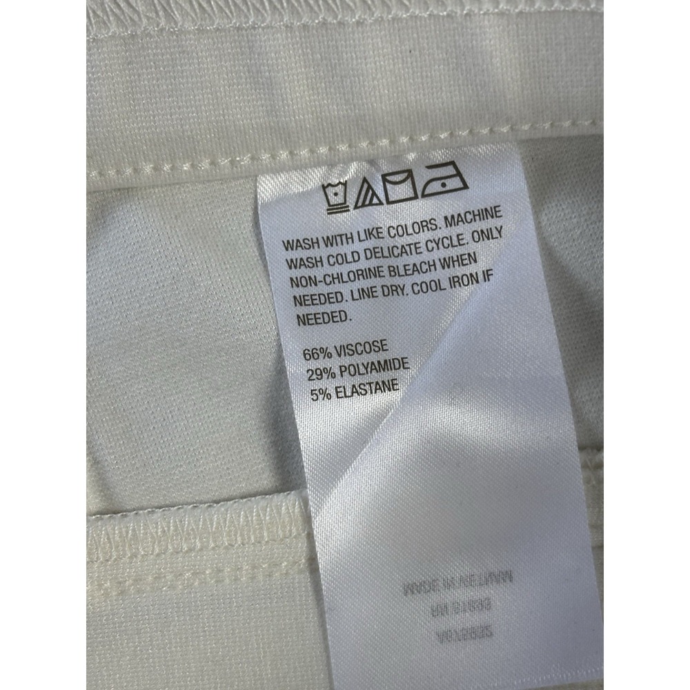 Beautiful by Lawrence Darian Women's Dress White Pants A675932 Size L New Preppy - Picture 8 of 10